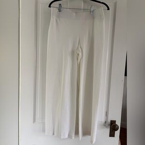 Eileen Fisher White Pull On Pants Small